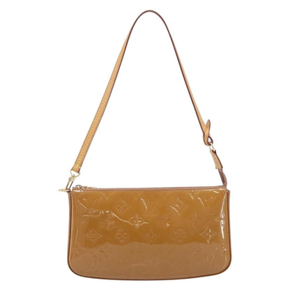 Louis Vuitton Pochette Accessoires NM Monogram Vernis, Brown, Patent Leather, Clutch