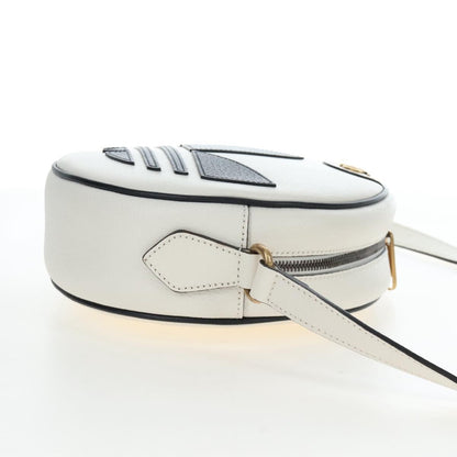 Gucci x adidas Ophidia Round Leather, White, Leather, Crossbody Bag