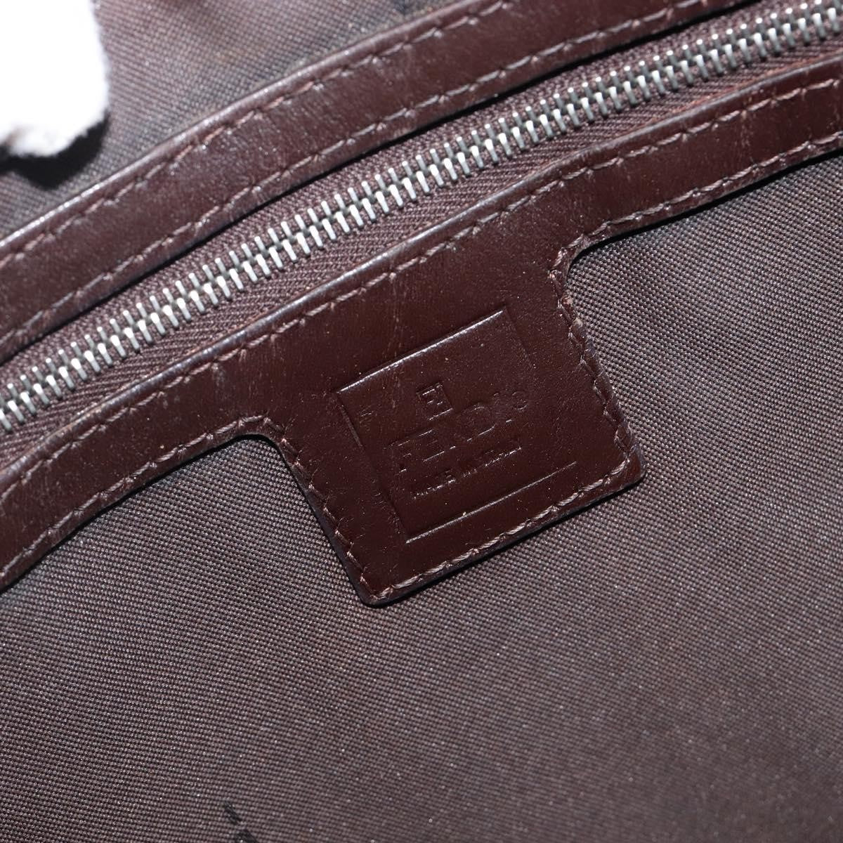 Fendi Logo Zucca Zucca, Brown, Canvas, Shoulder Bag