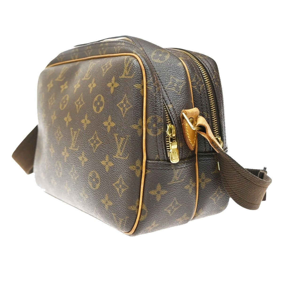 Louis Vuitton Reporter Monogram Canvas, Brown, Canvas, Handbag