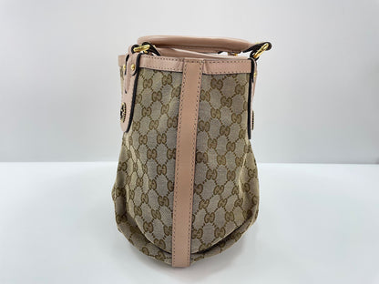 Gucci Scarlett GG Canvas with Leather, Beige, Canvas, Tote Bag