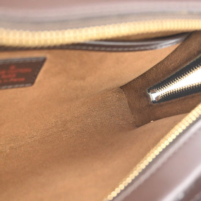 Louis Vuitton Pochette Saint Louis Damier, Brown, Canvas, Clutch
