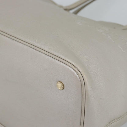 Bvlgari Vintage Leather, Gray, Leather, Tote Bag