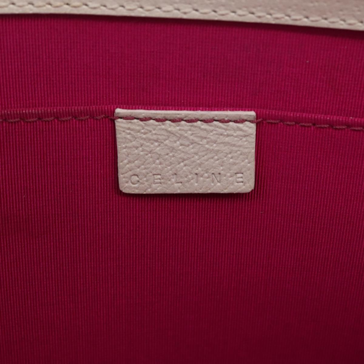 Celine Clutch Leather, White, Leather, Clutch