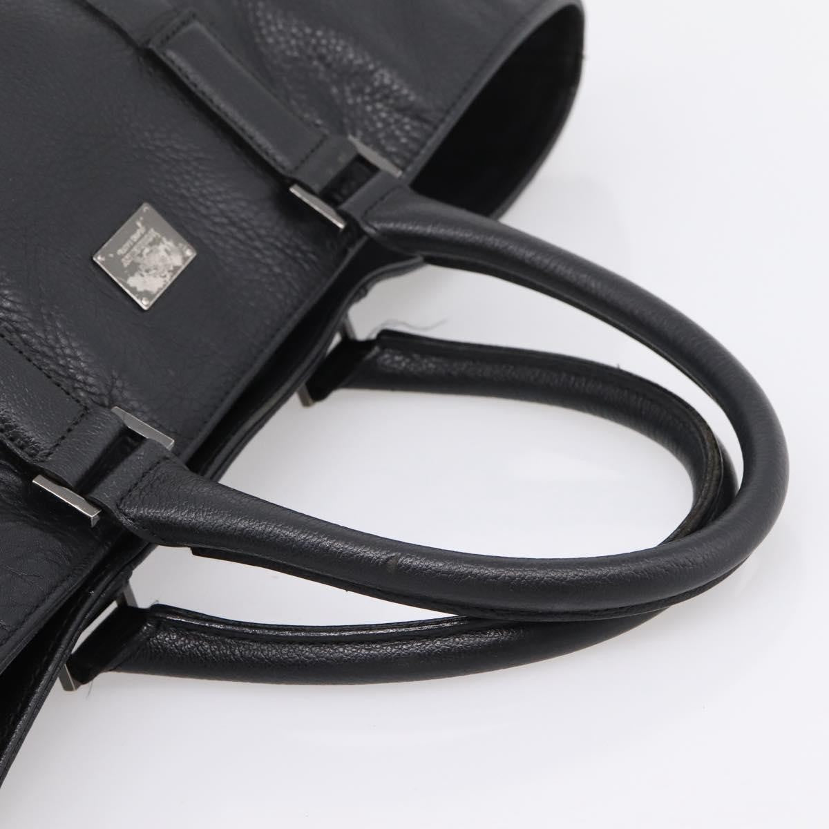 Burberry Black Label Leather, Black, Leather, Tote Bag