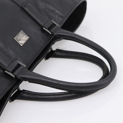 Burberry Black Label Leather, Black, Leather, Tote Bag