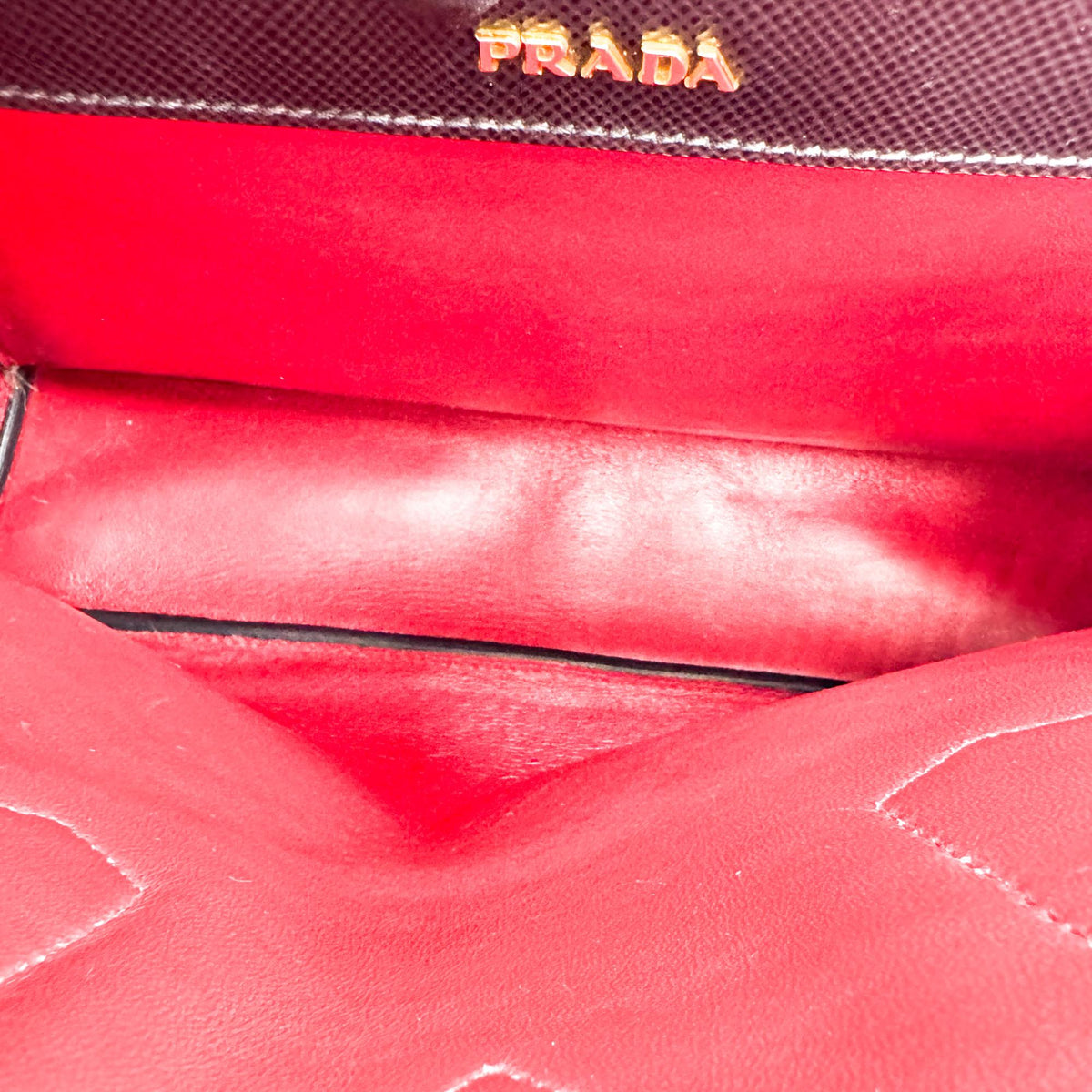 Prada Cuir Double Saffiano Leather, Black, Leather, Tote Bag