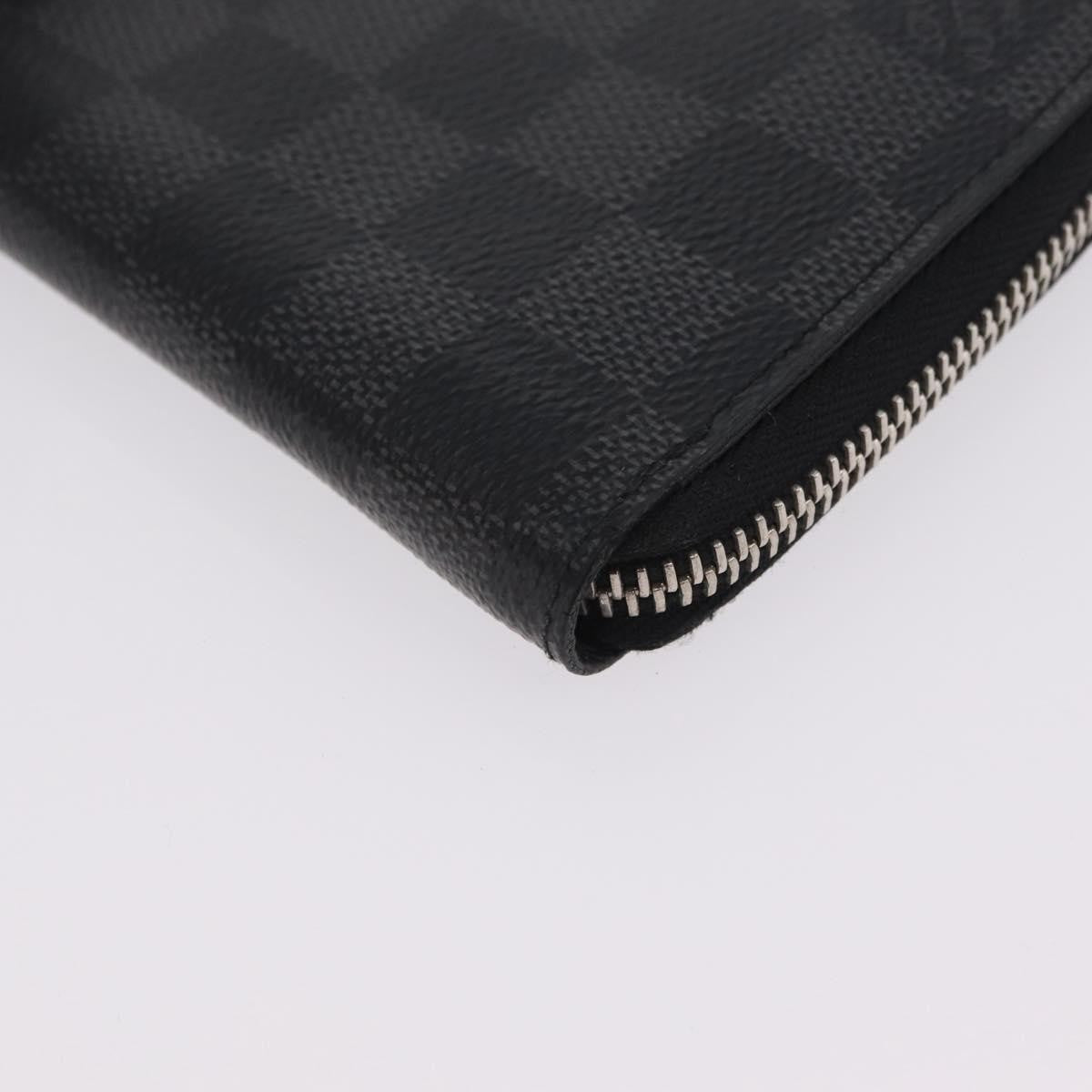 Louis Vuitton Zippy Damier Graphite, Gray, Canvas, Wallet