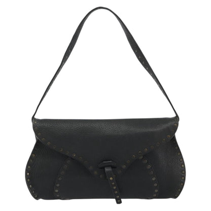 Gucci Shoulder Leather, Black, Leather, Shoulder Bag