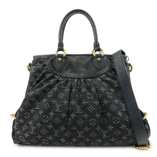 Louis Vuitton Neo Cabby Monogram Denim, Black, Denim, Handbag