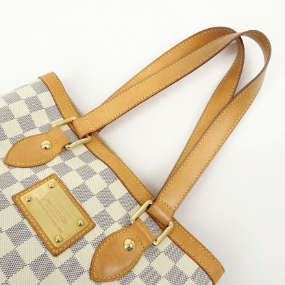 Louis Vuitton Hampstead Damier, Beige, Canvas, Handbag