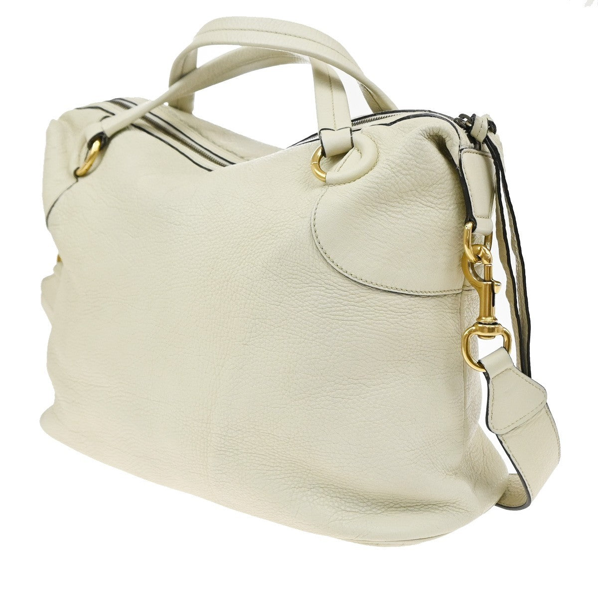 Gucci Twill Leather, Beige, Leather, Shoulder Bag