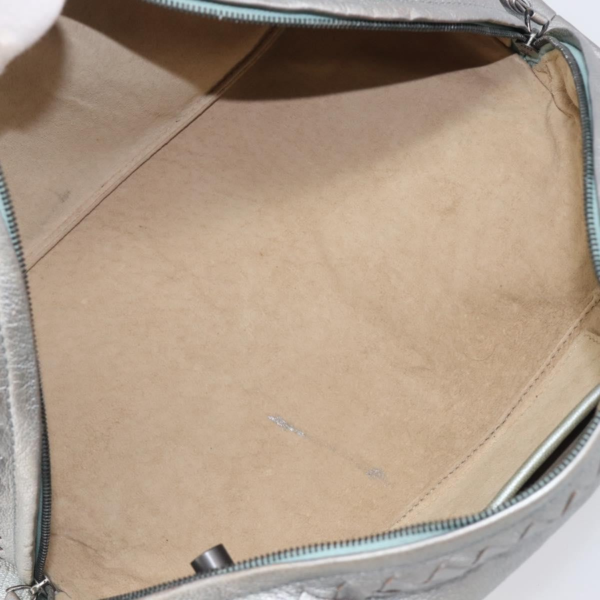 Bottega Veneta Intrecciato Handbag Intrecciato, Silver, Leather, Handbag
