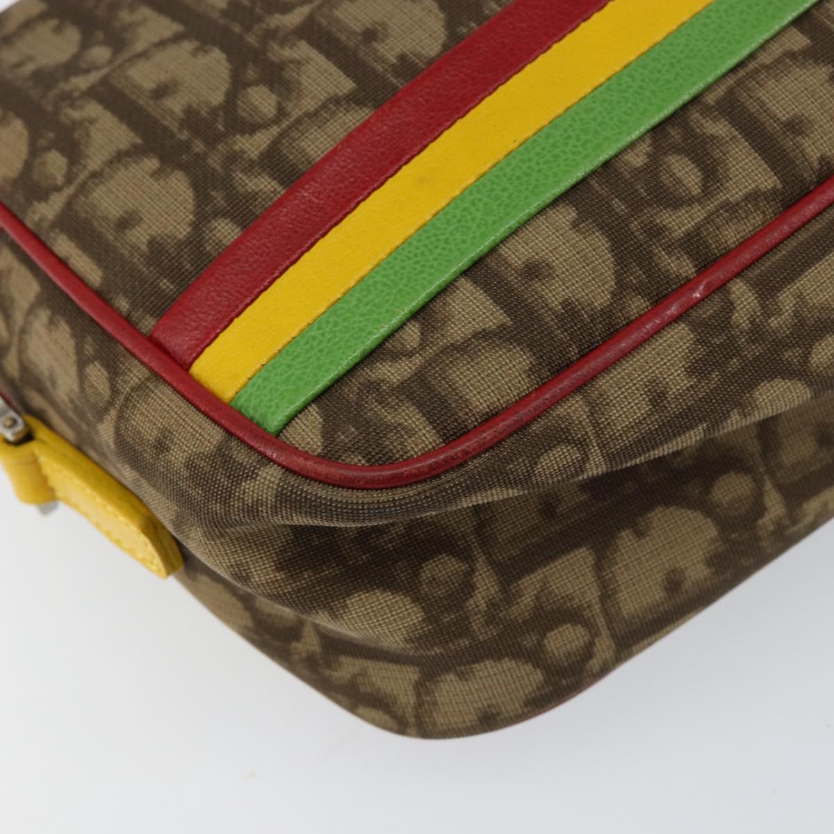 Christian Dior Vintage Rasta Crossbody Bag Diorissimo Canvas, BEIGE, CANVAS, Shoulder bag