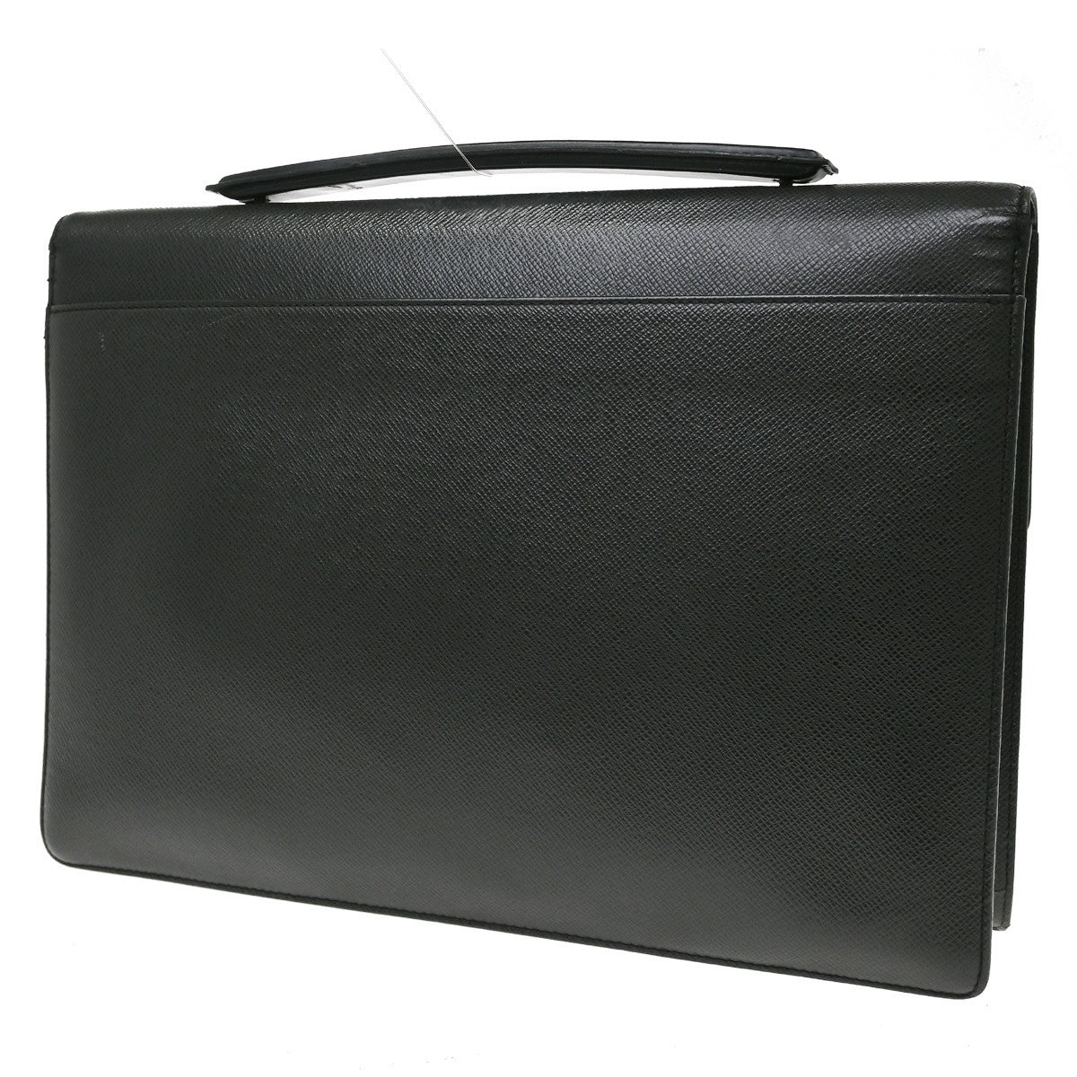 Louis Vuitton Porte-Documents Angara Taiga Leather, Black, Leather, Briefcase