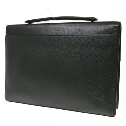 Louis Vuitton Porte-Documents Angara Taiga Leather, Black, Leather, Briefcase