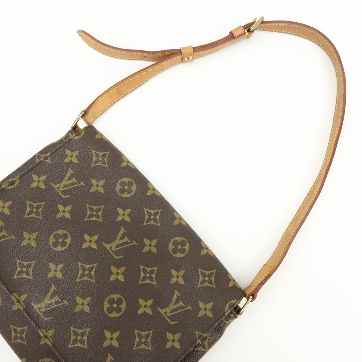 Louis Vuitton Musette Tango Monogram Canvas, Brown, Canvas, Shoulder Bag