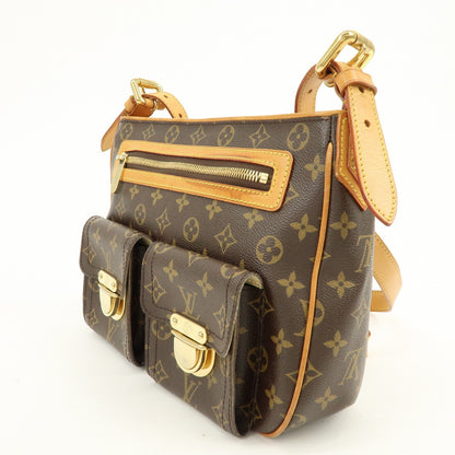 Louis Vuitton Hudson Monogram Canvas, Brown, Canvas, Handbag
