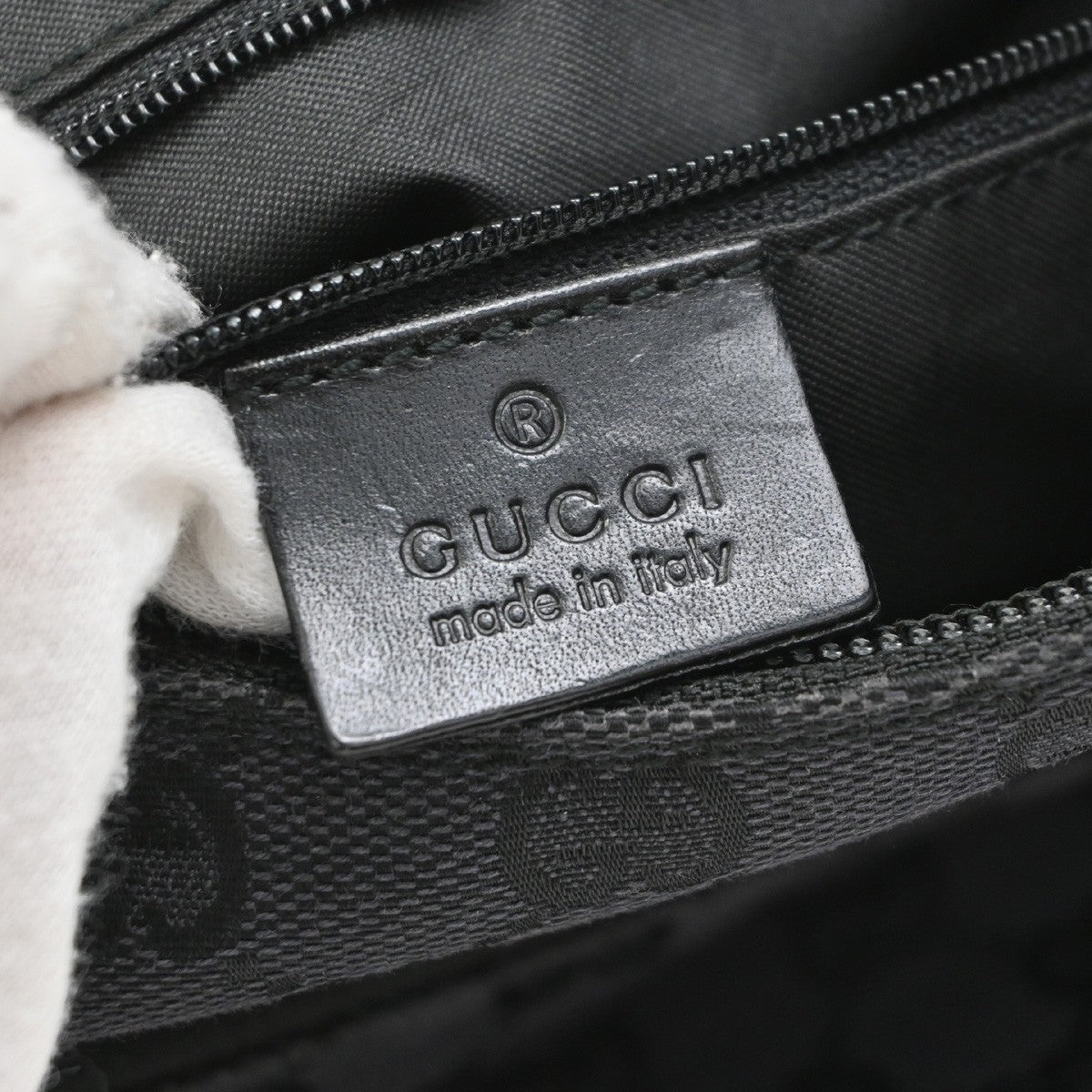 Gucci Hobo GG Canvas, Black, Canvas, Shoulder Bag