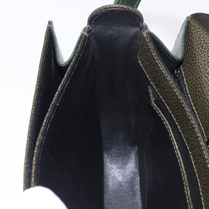 Bally Handbag Leather, Green, Leather, Handbag