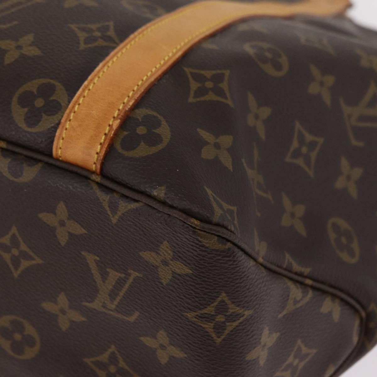 Louis Vuitton Shopping Sac Monogram Canvas, Brown, Canvas, Handbag