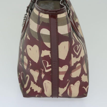 Burberry Open Nova Check Heart Coated Canvas, Multicolour, Canvas, Tote Bag