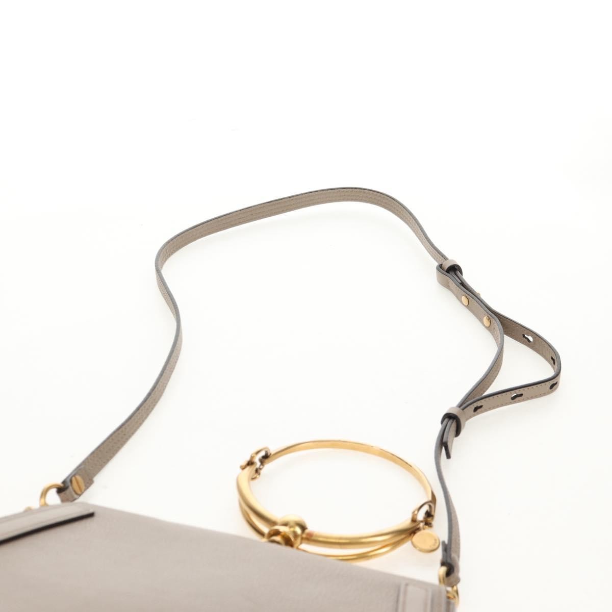 Chloe Nile Leather, Beige, Leather, Shoulder Bag