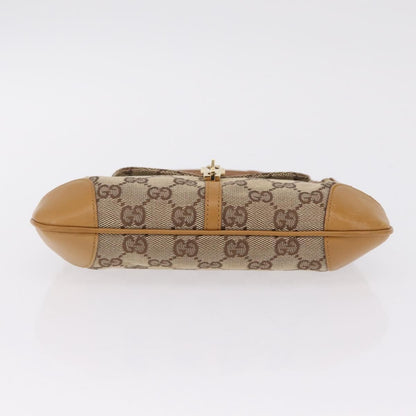 Gucci Bamboo Jackie Canvas, Beige, Canvas, Handbag