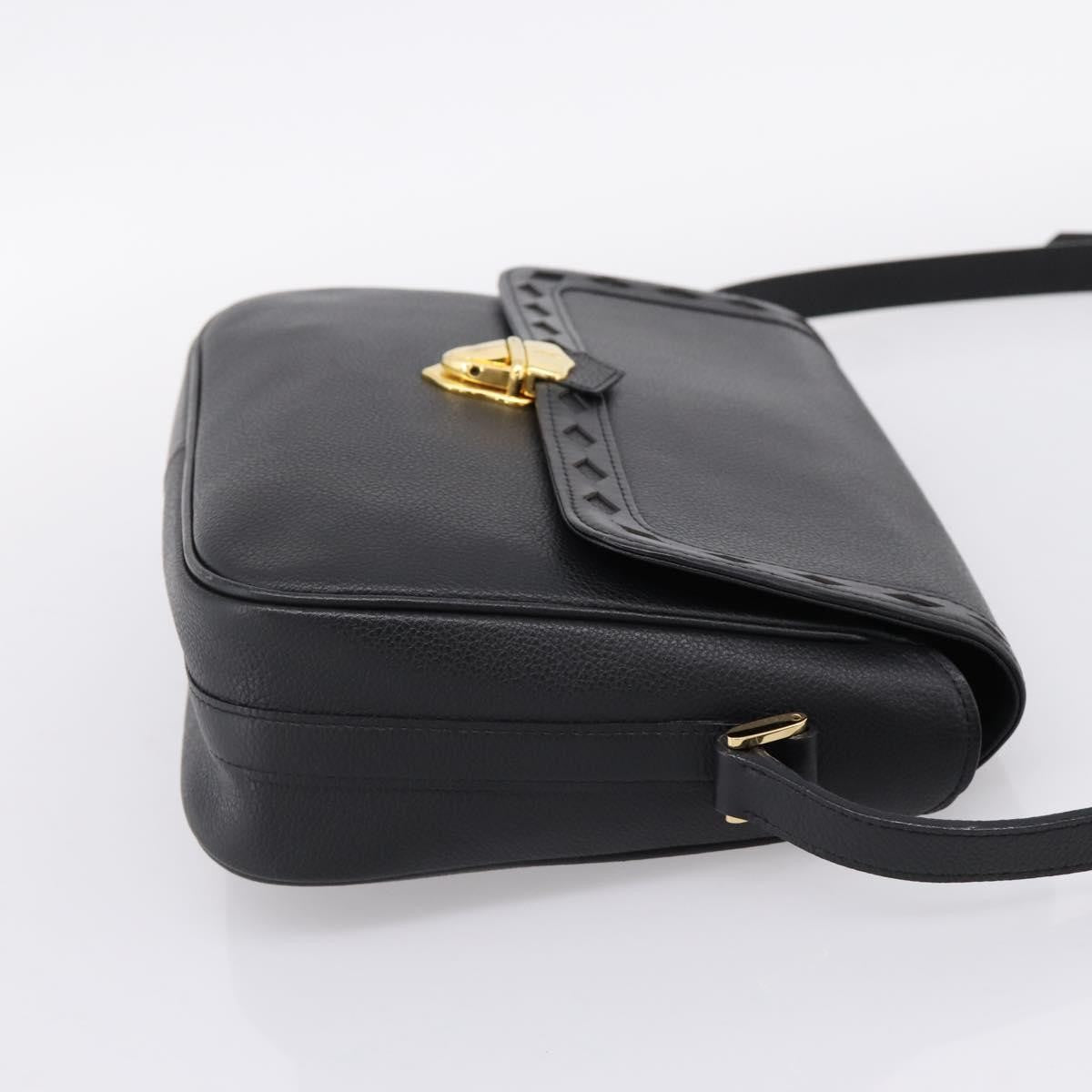 Saint Laurent Vintage Shoulder bag leather, Black, Leather, Shoulder Bag