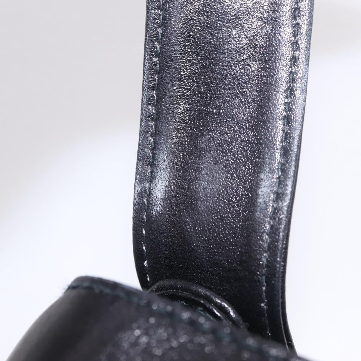 Celine Vintage Carriage Flap Leather, Black, Leather, Handbag