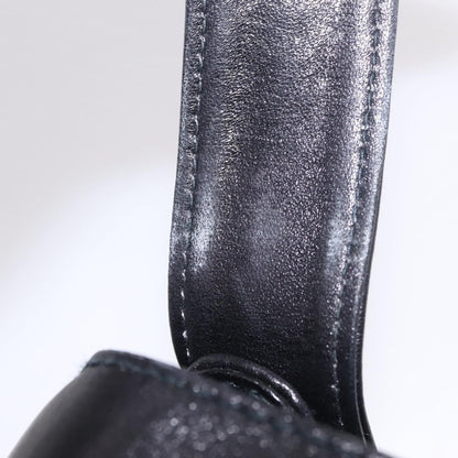 Celine Vintage Carriage Flap Leather, Black, Leather, Handbag