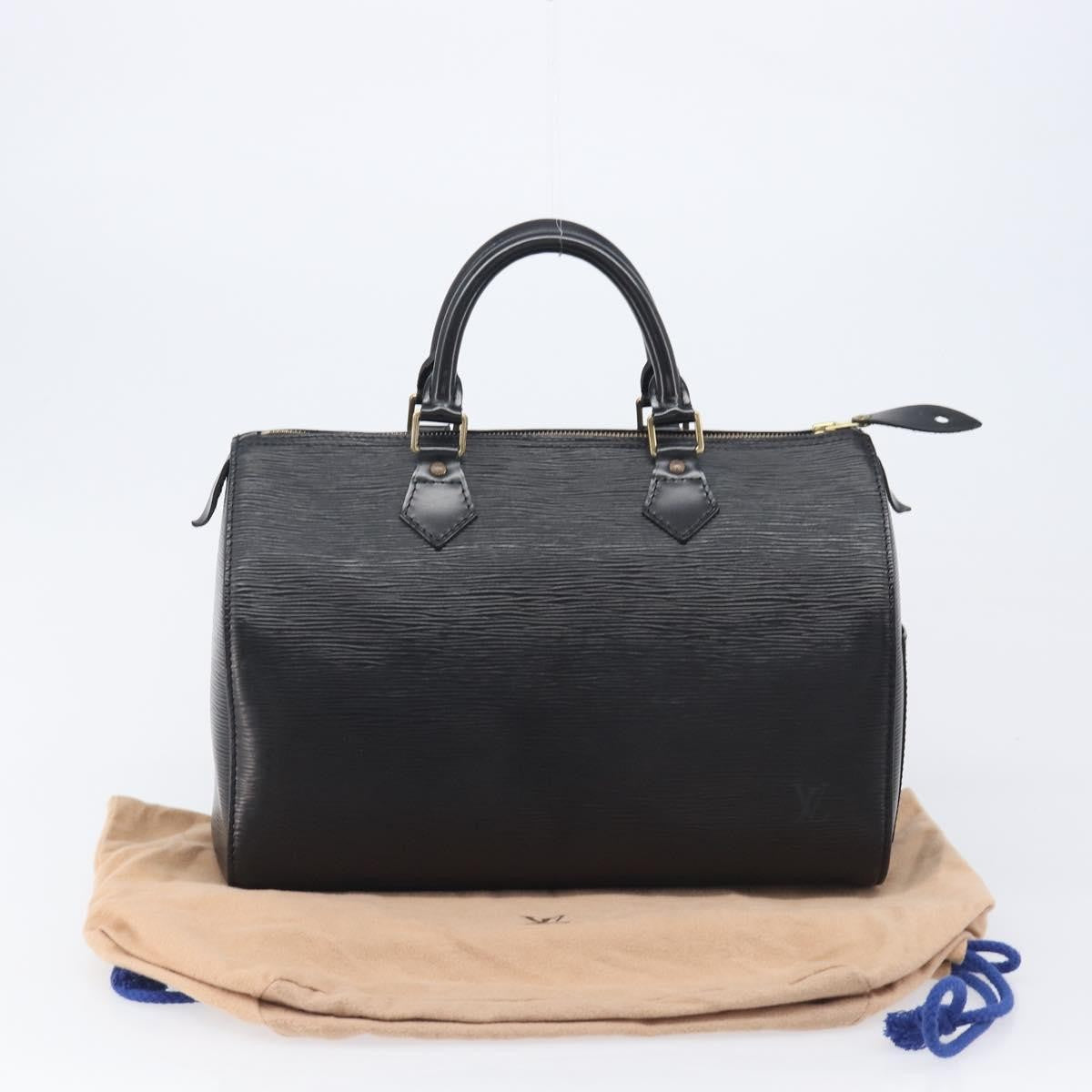 Louis Vuitton Speedy Epi Leather, Black, Leather, Handbag
