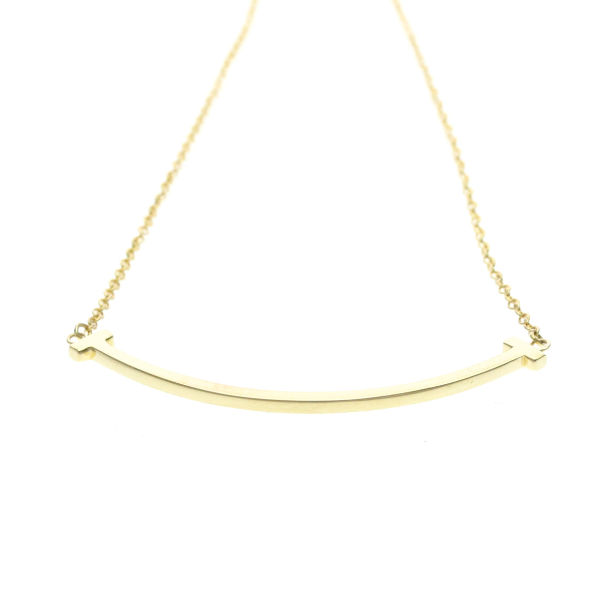 Tiffany & Co. T Smile Pendant 18K Yellow Gold, Gold, Yellow Gold, Necklace
