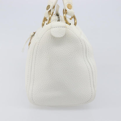 Celine Handbag Leather, White, Leather, Handbag