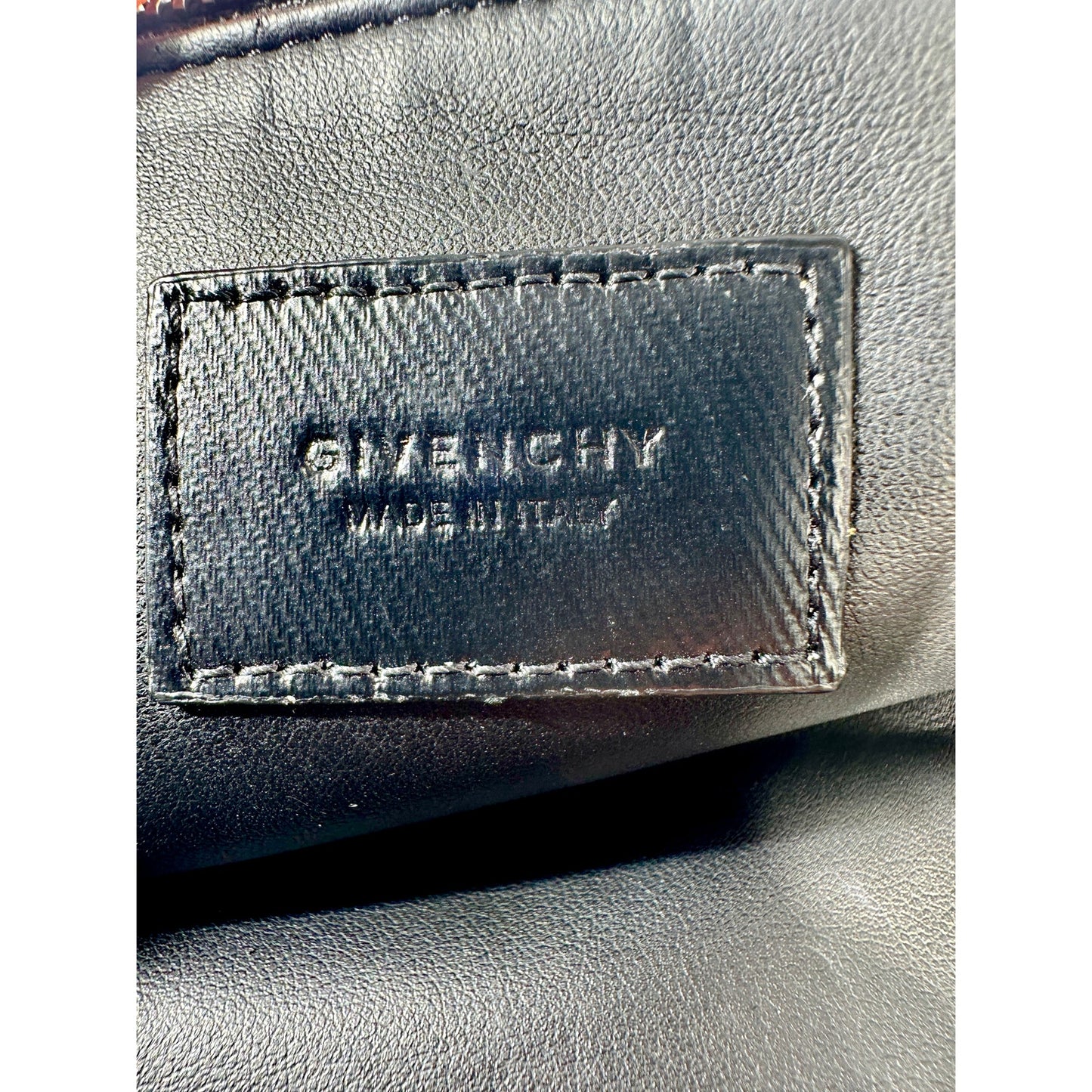 GIVENCHY Ticker Leather Pouch Clutch