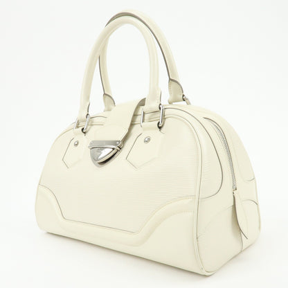 Louis Vuitton Montaigne Bowling Epi Leather, White, Leather, Handbag