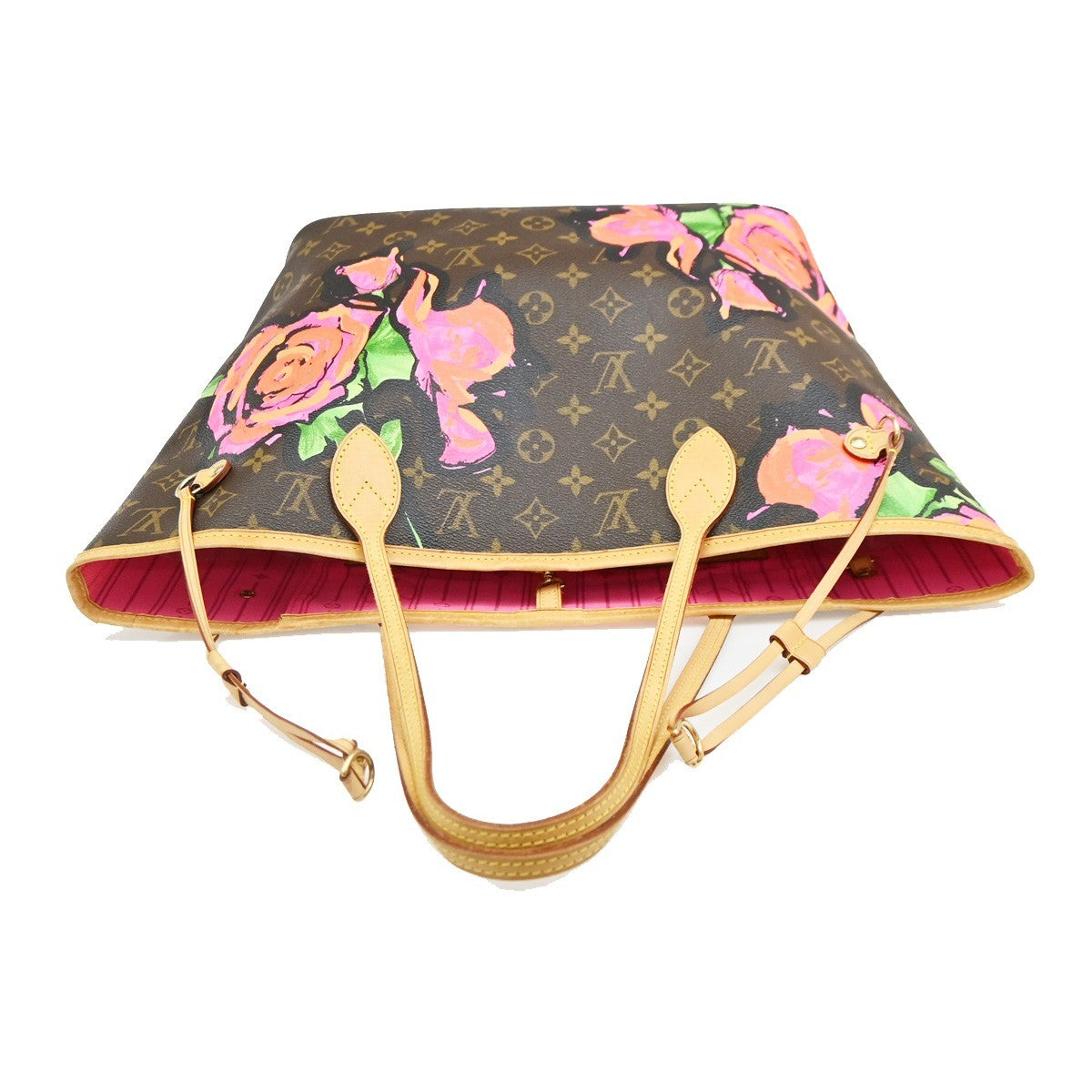 Louis Vuitton Neverfull Limited Edition Monogram Roses, Multicolour, Canvas, Tote Bag