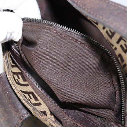 Fendi Mamma Baguette Zucca canvas, BROWN, CANVAS, Handbag