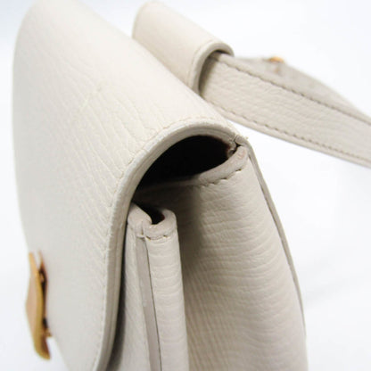 Bottega Veneta Palmellato Convertible Belt Leather, White, Leather, Handbag