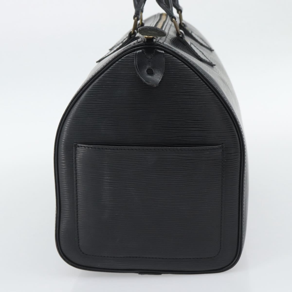Louis Vuitton Speedy Epi, Black, Leather, Handbag