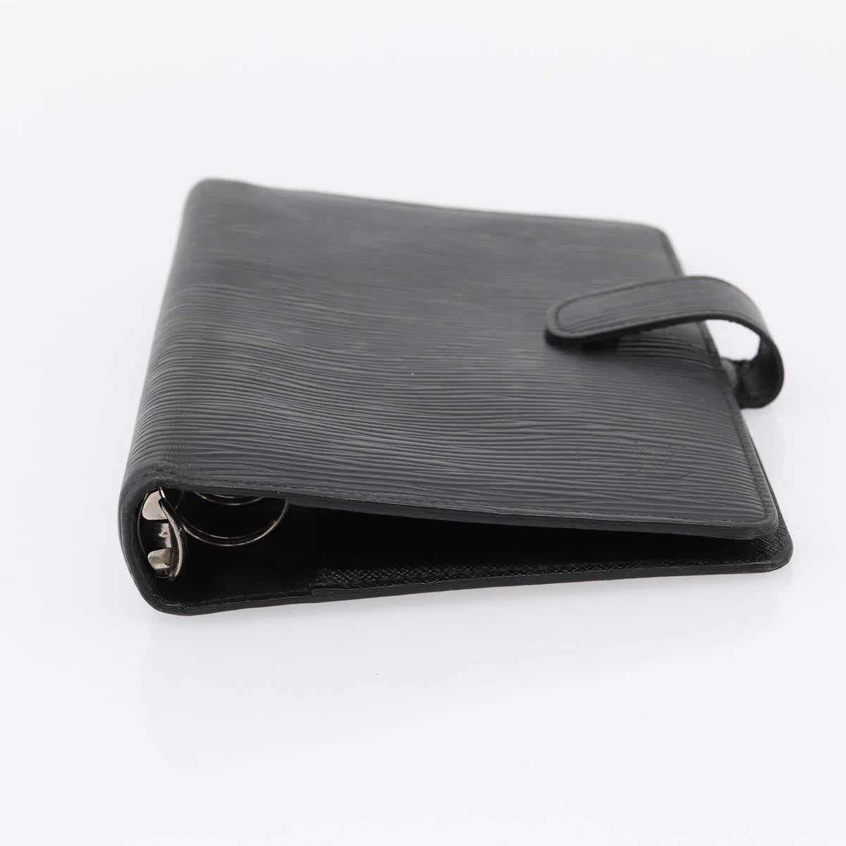 Louis Vuitton Agenda Cover Epi Leather, Black, Leather, Wallet