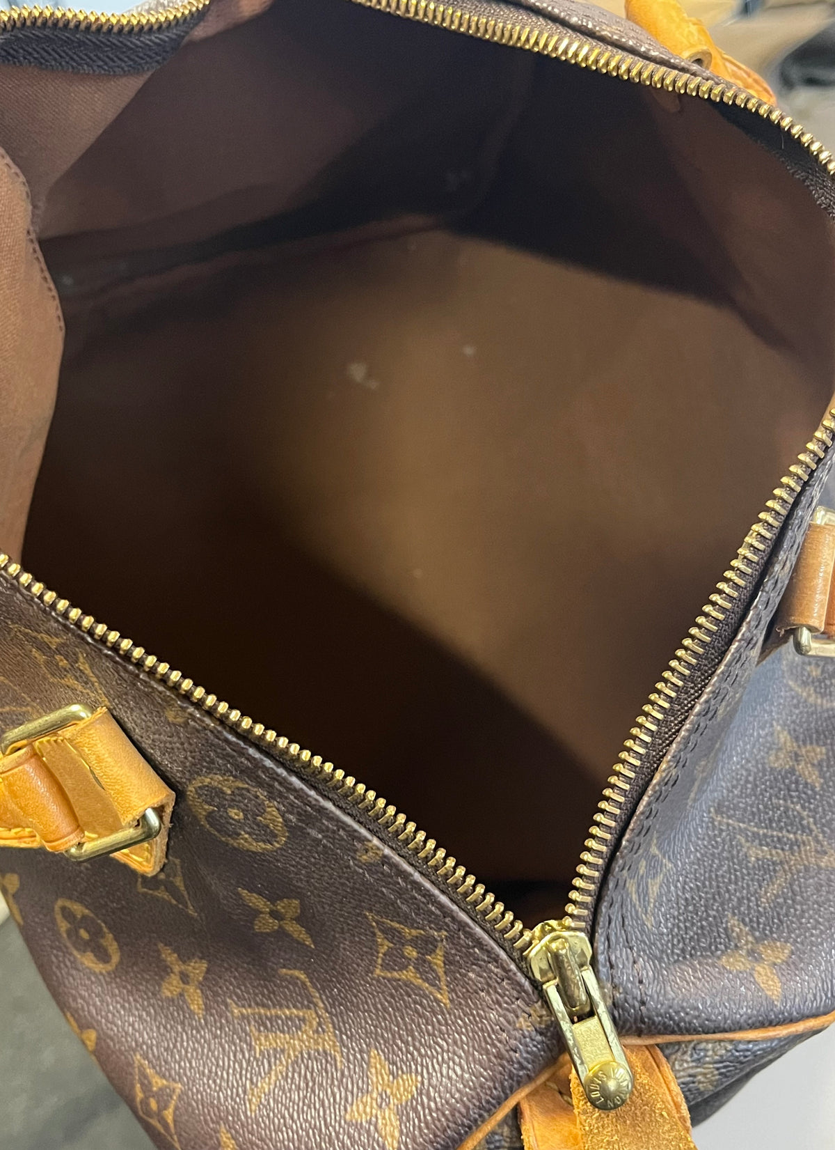 Louis Vuitton Speedy Monogram Canvas, Brown, Canvas, Handbag