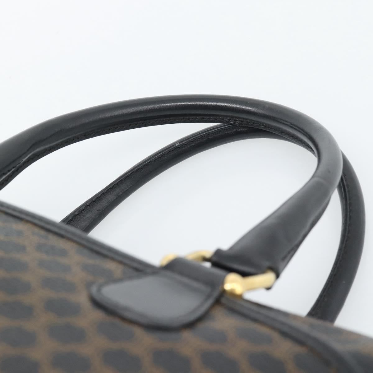Celine Vintage Boston Macadam Coated Canvas, Black, Canvas, Handbag