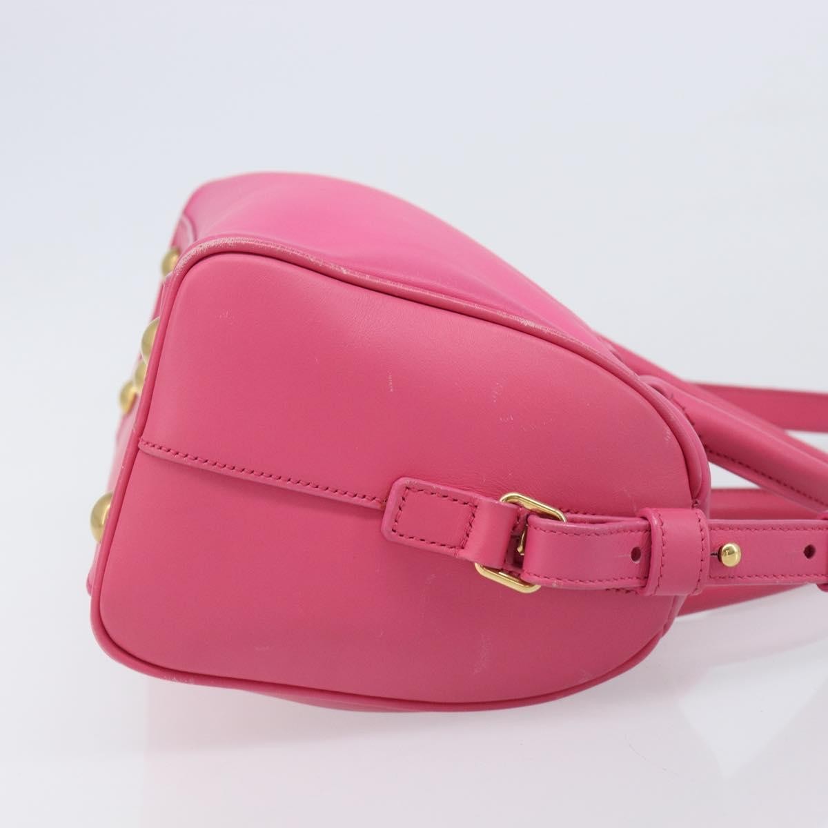 Saint Laurent Classic Duffle Leather, Pink, Leather, Handbag
