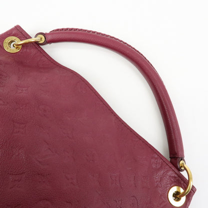 Louis Vuitton Artsy Monogram Empreinte Leather, Burgundy, Leather, Handbag