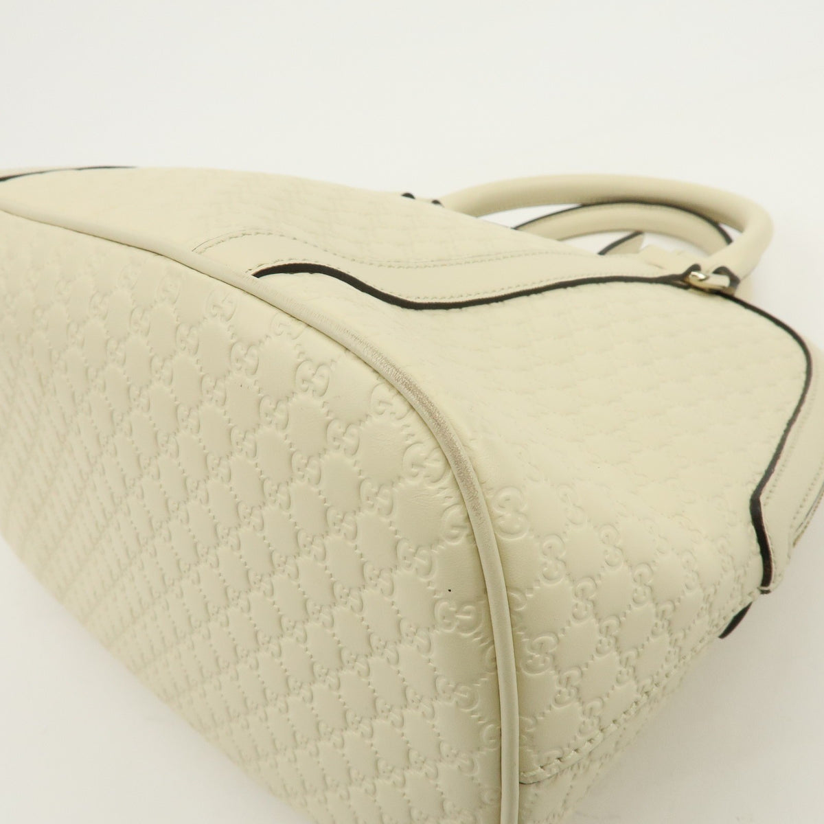 Gucci Convertible Dome Satchel Microguccissima Leather, Beige, Leather, Handbag