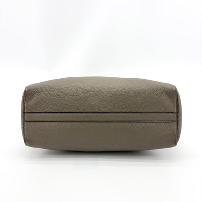 Prada Shoulder Bag Leather, Gray, Calfskin, Shoulder Bag