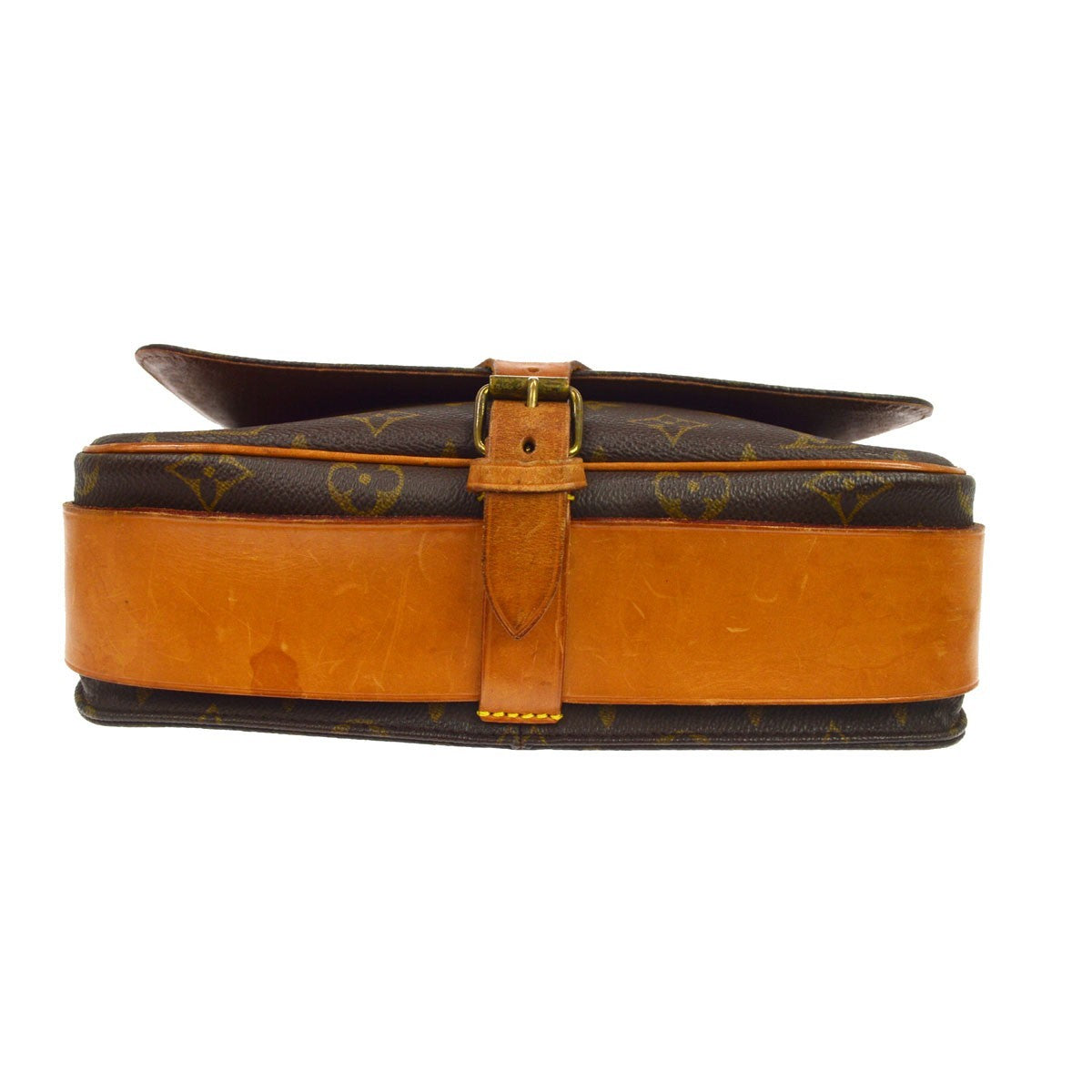 Louis Vuitton Cartouchiere Monogram Canvas, Brown, Canvas, Handbag