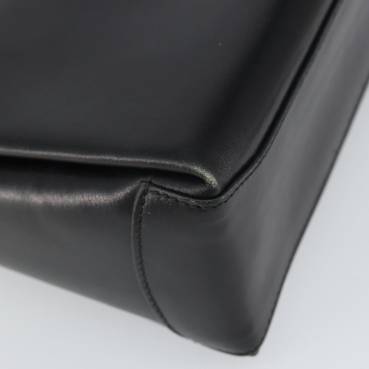 Gucci Vintage Handbag Leather, BLACK, LEATHER, Handbag
