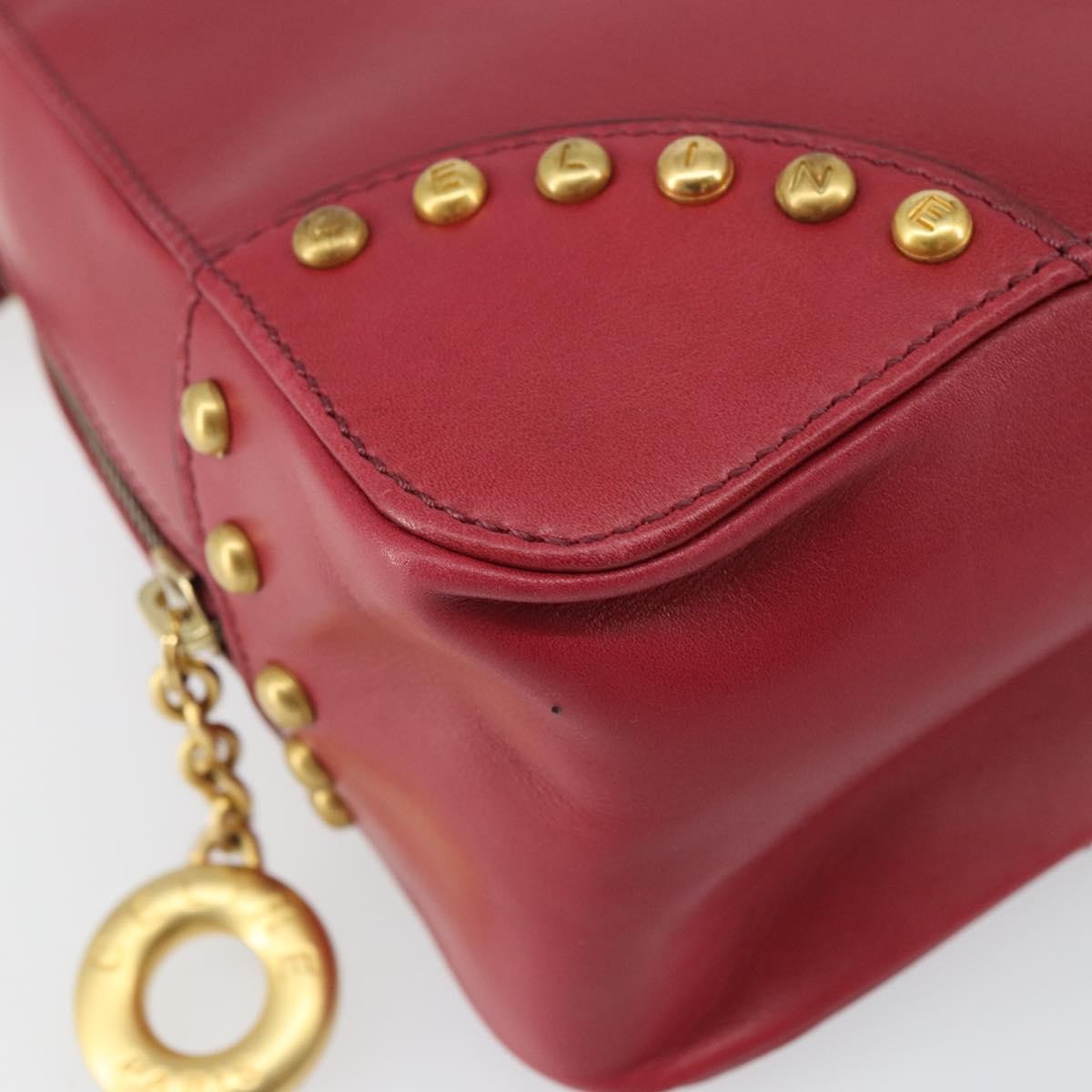 Celine Handbag Leather, Red, Leather, Handbag
